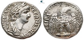 Seleucis and Pieria. Antioch. Nero AD 54-68. Dated RY 10 and year 112 of the Caesarean Era=AD 64. Tetradrachm AR