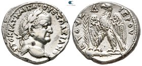 Seleucis and Pieria. Antioch. Vespasian AD 69-79. Dated "Holy Year" 4=AD 71/2. Tetradrachm AR