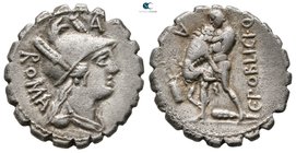 C. Poblicius Qf 80 BC. Rome. Serratus AR