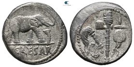Julius Caesar 49-48 BC. Military mint moving with M.Antony. Denarius AR