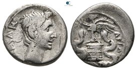 Augustus 27 BC-AD 14. Ephesus (?). Quinarius AR