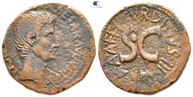 Augustus 27 BC-AD 14. L Naevius Surdinus, moneyer. Rome. As Æ