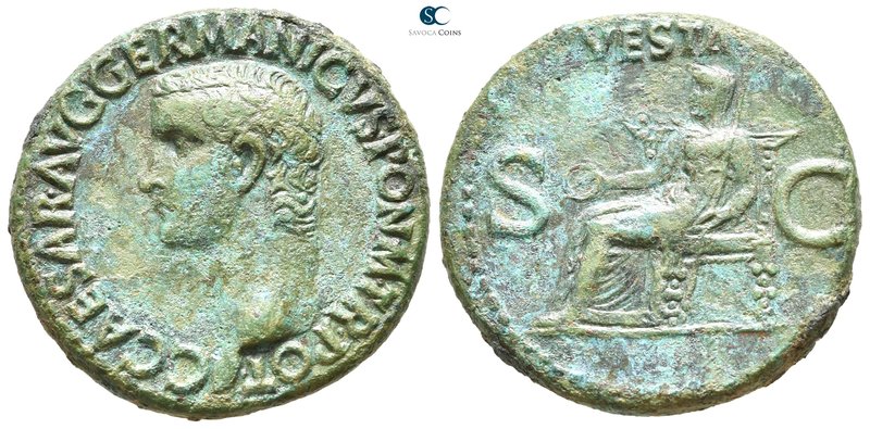 Biddr Savoca Coins Silver 36th Silver Auction Lot 143 Germanicus Ad 37 41 Rome As Ae 29 Mm 11 87 G C Caesar Avg Germanicvs P