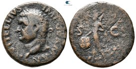 Vitellius AD 69. Struck circa January-June. Spanish mint (Tarraco?). As Æ