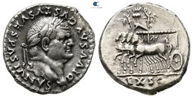 Divus Vespasianus AD 79. Rome. Denarius AR