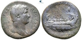 Hadrian AD 117-138. Struck AD 132-134. Rome. Sestertius Æ