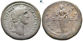 Antoninus Pius AD 138-161. Struck AD 140-144. Rome. Sestertius Æ