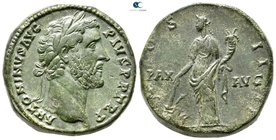 Antoninus Pius AD 138-161. Struck AD 147. Rome. Sestertius Æ