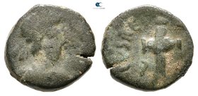 Galla Placidia (Augusta) AD 421-450. Rome. Nummus Æ