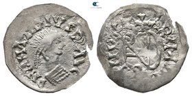 The Gepids. Sirmium circa AD 520-560. Pseudo-imperial imitative AR Siliqua in the name of Anastasius. Quarter Siliqua AR