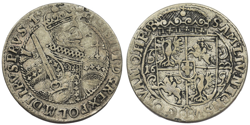 Zygmunt III Waza, Ort Bydgoszcz 1622 

Końcówka napisu PRVS M.



Grade: V...