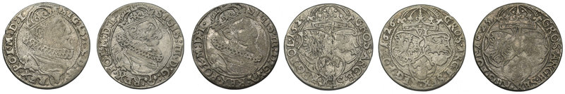 Zygmunt III Waza, Szóstaki Kraków (3 szt.)

Rocznik 1623/4/6.&nbsp;
Razem: 3 ...