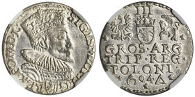 Zygmunt III Waza, Trojak Malbork 1594 - NGC MS64 - otwarty pierścień

Rzadsza odmiana z otwartym pierścieniem na rewersie.&nbsp;
Piękny egzemplarz ...