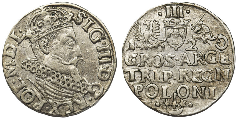 Zygmunt III Waza, Trojak Kraków 1620

Ładny egzemplarz z połyskiem. 

Grade:...