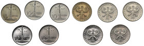 10 złotych 1966 Mała kolumna - Zestaw (5 szt.) - mennicze z banku

Piękne, mennicze egzemplarze, z oryginalną kartką i opakowaniem z banku PKO.&nbsp...