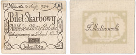 1 złoty 1794 - WYJĄTKOWE FAŁSZERSTWO

Niebezpieczne fałszerstwo wykonane na szkodę kolekcjonerów. Papier czerpany z poprawnie odwzorowanym znakiem c...