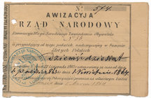 Rząd Narodowy - Awizacyja 90 złotych 1864 

Kwit na 90 złotych wystawiony we Wreznie z odręczną datą 1 Marca 1864. Numeracja ręczna 574.
Kilkukrotn...