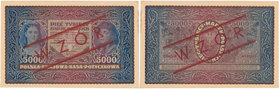 5.000 marek 1920 - nadruk Wzór Kamińskiego

Banknot z nadrukiem wzór tzw. 'Wzór Kamińskiego' z numeracją bieżącą.&nbsp;
Bardzo świeży egzemplarz z ...