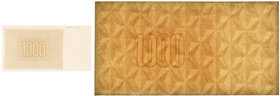 1.000 złotych 1945 PRÓBA - wyłącznie z poddrukiem

Duża ciekawostka. Próba wydruku wyłącznie z poddrukiem na awersie na właściwym papierze ze znakie...