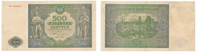 500 złotych 1946 -Dx- seria zastępcza

Rzadka seria zastępcza.
Obiegowy egzemplarz. Powierzchowne przybrudzenia rewersu. Papier w dobrej kondycji z...