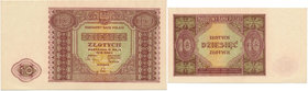10 złotych 1946

Coraz trudniej dostępny banknot w stanach emisyjnych. 

Grade: UNC 
Literature: Miłczak 126