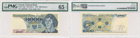 1.000 złotych 1975 -A- PMG 65 EPQ - niski numer

Rzadka i poszukiwana pierwsza seria A. Niski numer seryjny z dwoma zerami z przodu. 
Znakomity sta...