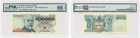 500.000 złotych 1993 -A- PMG 66 EPQ - rzadka, pierwsza seria 

Bardzo rzadka, ceniona i poszukiwana pierwsza seria A.&nbsp;
Wyśmienity stan zachowa...
