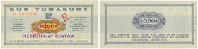 Pewex Bon Towarowy 50 centów 1969 WZÓR - Ec 0000000 

Rzadki wzór z numeracją zerową z emisji bonów PKO SA z 1969 roku. Ukośny nadruk WZÓR tylko na ...