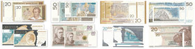 Banknoty PWPW - Zestaw (8szt.)

Zestaw 8 banknotów wydanych przez PWPW.&nbsp;
Słowacki(2), Skłodowska(2), Chopin(2), Jan Paweł II (2).&nbsp;
Stany...