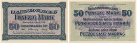 Kowno 50 marek 1918 -A- wyśmienita

Pierwsza, rzadsza seria A.&nbsp;
Banknot regularnie notowany, ale w tak pięknym stanie zachowania bardzo trudny...