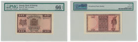 10 guldenów 1930 - PMG 66 EPQ - wyśmienity

Banknot rzadki w każdym stanie zachowania.&nbsp;
Wyjątkowej świeżości egzemplarz z doskonale ostrymi na...