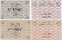 50 pfennig 1940 - colour variations - RARE
50 fenigów 1940 - para odmian kolorystycznych - RZADKIE

Rare couple of two colour vatiations. One rarel...