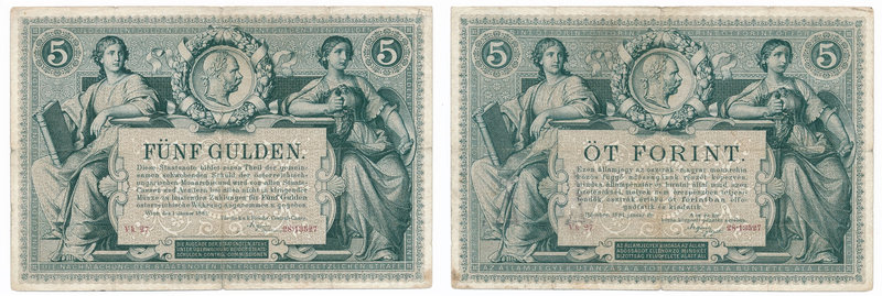 Austria 5 gulden 1881
Austria 5 guldenów 1881

Numerous folds and creases wit...