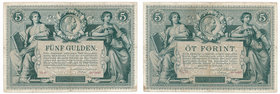 Austria 5 gulden 1881
Austria 5 guldenów 1881

Numerous folds and creases with some minor paper splits at the margins. 
Washed and pressed.
Kilku...