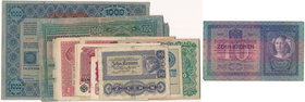 Austria - banknotes lot (22 pcs.)
Zestaw - Austria (22 szt.)

Mostly circulated pieces.&nbsp;
All together: 22 banknotes.
Zestaw banknotów austri...