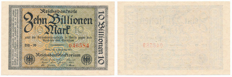 Germany - 10 billion mark 1923 - VERY RARE
Niemcy - 10 bilionów marek 1923 - DU...