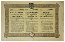 Obligacja Miasta Poznania na 100 złotych 1927

Duży format ~46 x 29 cm.