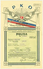 Polisa ubezpieczeniowa PKO 1939 rok - dekoracyjna

Polisa na życie, wydana w Warszawie kilka miesięcy przed wybuchem II WŚ.&nbsp;
