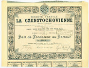 La Czenstochovienne (Towarzystwo Przędzalnicze Częstochowianka) - 1900 rok

Akcja znana pod polską nazwą&nbsp;Towarzystwo Przędzalnicze Częstochowia...