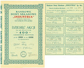 Bankowe Domy Składowe INDUSTRIA, 10x40 złotych 1926

Atrakcyjna akcja domu składowego.&nbsp; 
Literature: Koziorowski 1-152-2