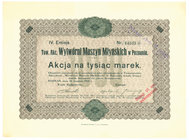 Towarzystwo Akcyjne Wytwórni Maszyn Młyńskich, Em.4, 1.000 marek 1921
 Fabryka produkująca całe wyposażenie do młynów miała swoją centralę w Rogoźnie...
