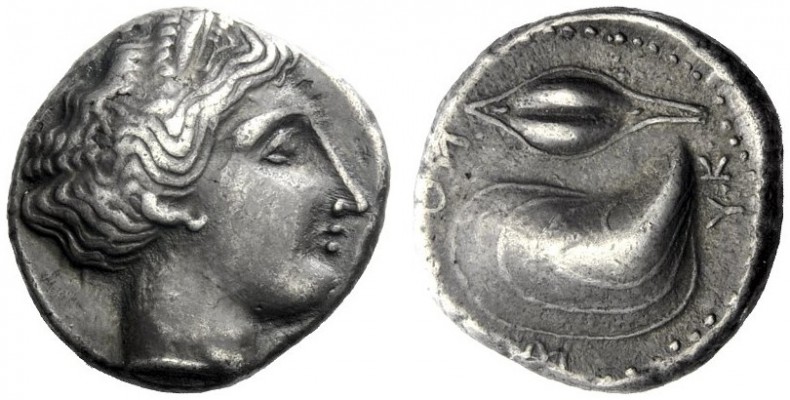  The M.L. Collection of Coins of Magna Graecia and Sicily   Campania, Cuma  Didr...