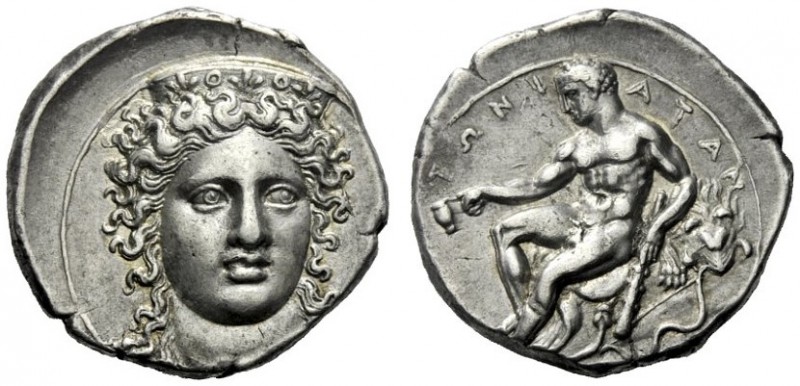  The M.L. Collection of Coins of Magna Graecia and Sicily   Croton  Nomos circa ...