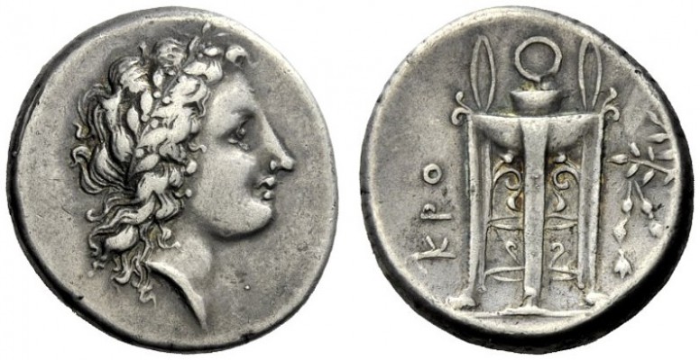  The M.L. Collection of Coins of Magna Graecia and Sicily   Croton  Nomos end of...