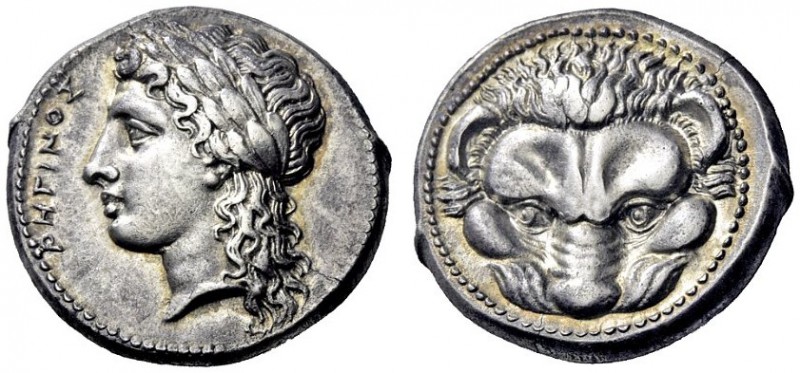  The M.L. Collection of Coins of Magna Graecia and Sicily   Rhegium  Tetradrachm...