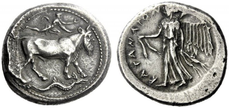  The M.L. Collection of Coins of Magna Graecia and Sicily   Catana  Tetradrachm ...