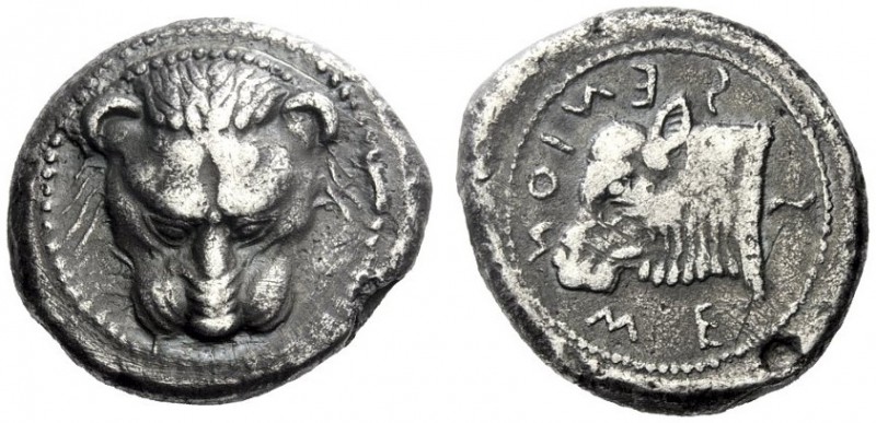  The M.L. Collection of Coins of Magna Graecia and Sicily   Messana  Tetradrachm...