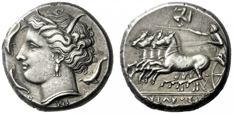  The M.L. Collection of Coins of Magna Graecia and Sicily   Syracuse  Tetradrach...