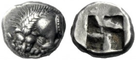  The J. FALM Collection: Miniature Masterpieces of Greek Coinage depicting Animals   Gaul, Massalia  Obol circa 495-470, AR 0.93 g. Forepart of lion l...