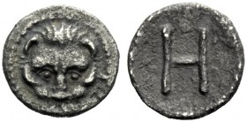  The J. FALM Collection: Miniature Masterpieces of Greek Coinage depicting Animals   Rhegium  Hemilitra 415/410-387, AR 0.26 g. Lion’s scalp facing. R...